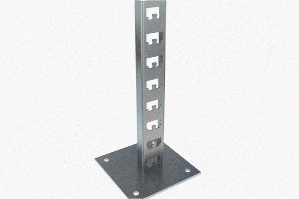 Стойка кабельная напольная одинарная К1171х1400 УХЛ1 горячее цинкование, L1400