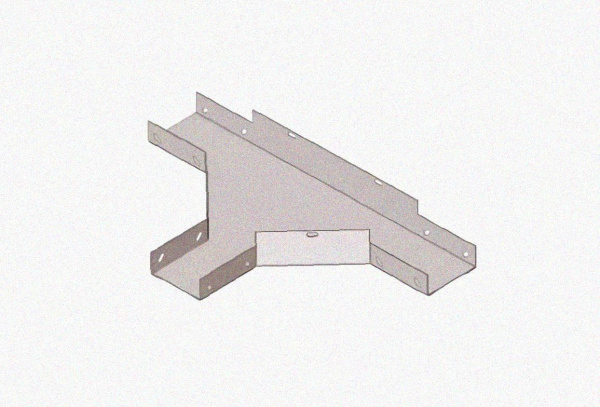Лоток тройниковый глухой ОТГ 150х65 У3, окрашенный, S1,5