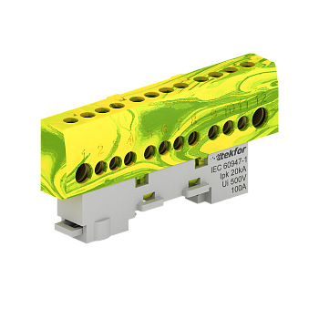 Шина нулевая изолированная KSN-6-8x12-08 PE Tekfor