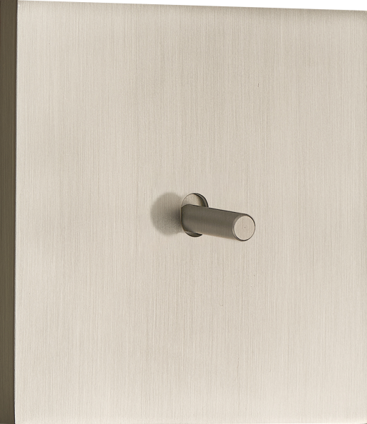 Donel N96 Переключатель перекрестный (с 3-х мест) на 1 тумблер, Цилиндр, 10AX 250V, Никель, серия DT