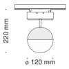 Светильник трековый 10Вт 4000K Черный IP20 Kiat TR017-2-10W4K-B Technical