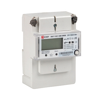 Счетчик электрической энергии однофазный многотарифный SKAT 115E/1-5(60) SIROD (встроенное реле) 2т МСК+0 EKF
