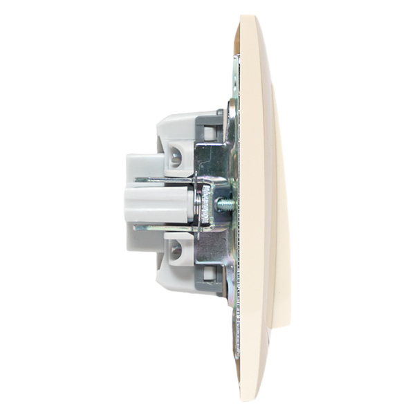 Валенсия выключатель 1-кл, 10А кремовый перекрестный EKF