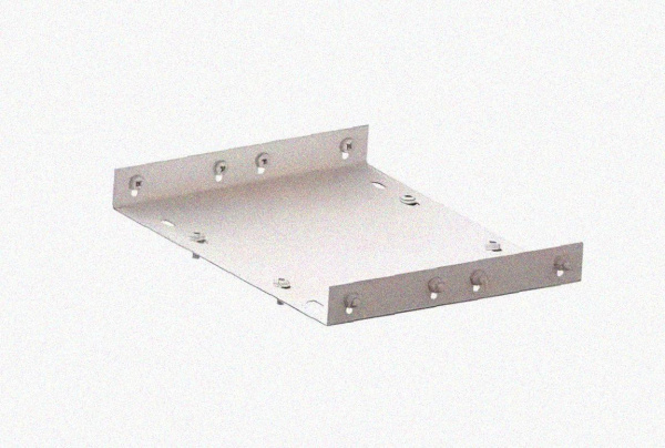 Соединитель лотковый замковый СЛЗ-300х100х1,5 УТ1,5, оцинкованный лист, S1,5