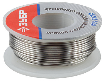 Припой оловянно-свинцовый, 60% Sn / 40% Pb, 100гр ЗУБР