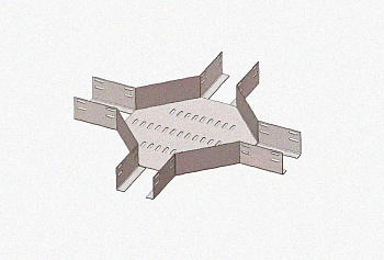 Лоток крестообразный глухой КМГ 100х80 УХЛ1, горячее цинкование, S1,0