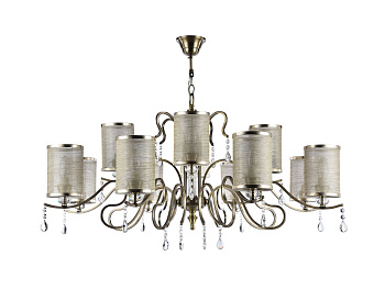 Люстра 12*E14 40Вт Бронза Антик IP20 Faust FR2300-PL-12-BZ Freya