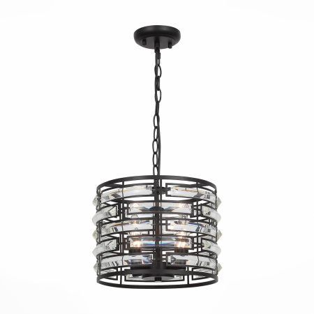 Люстра подвесная Черный/Черный, Прозрачный E14 6*40Вт SL665.403.04 ST LUCE