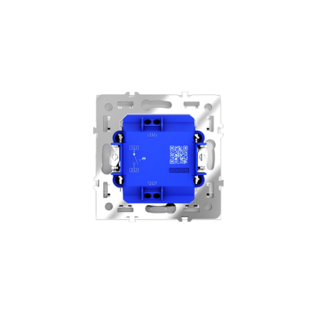 Выключатель встраиваемый Voltum S70 одноклавишный с подсветкой 10А, (белый глянцевый)