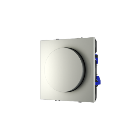 Светорегулятор встраиваемый Voltum S70 поворотно-нажимной 600 Вт, (сталь)