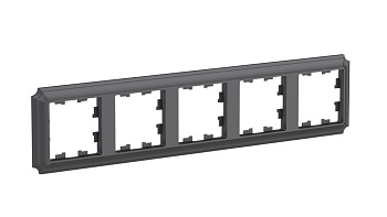 ATLASDESIGN ANTIQUE 3-постовая РАМКА, универсальная, БАЗАЛЬТ Schneider Electric