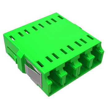 Адаптер LC/APC-Quad, Senior/Senior, SC-footprint, ОS2, зеленый DKC