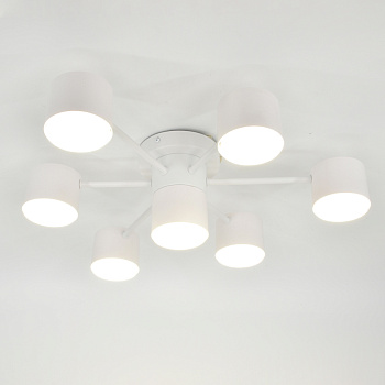 Люстра под лампу GCHL-7GX53-M Белая Стеллар General