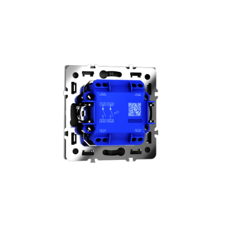 Выключатель встраиваемый Voltum S70 двухклавишный 10А, (титан)