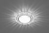 Светильник встраиваемый с белой LED подсветкой Feron CD4023 потолочный GX53 без лампы прозрачный