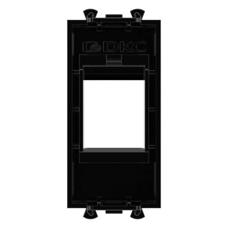 Адаптер без шторки для Keystone, "Avanti", "Черный квадрат", 1 модуль DKC