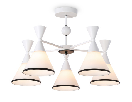 Подвесной светильник TR3165/5 WH/BK белый/черный E27/5 max 60W D580*380 Ambrella Light