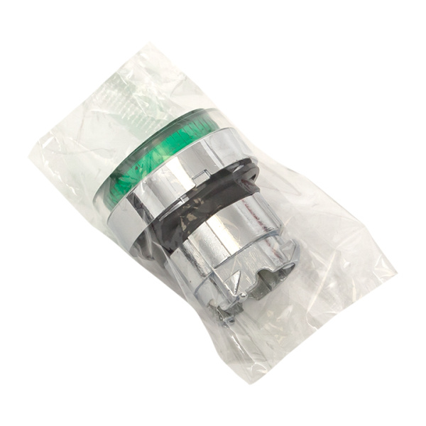 Исполнительный механизм кнопки XB4 зеленый плоский возвратный без фиксации, с подсветкой EKF PROxima