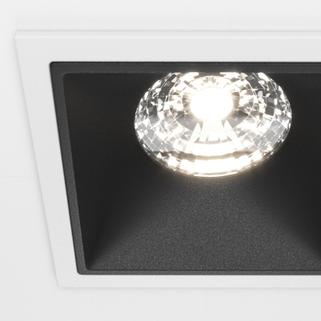 Встраиваемый светильник LED 15Вт Бело-черный IP20 Downlight DL043-01-15W4K-SQ-WB Technical Maytoni