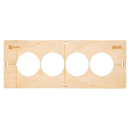 Шаблон для подрозетников c 4 отв, диам, 68 мм Expert EKF