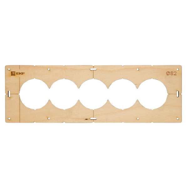 Шаблон для подрозетников c 5 отв, диам, 82 мм Expert EKF
