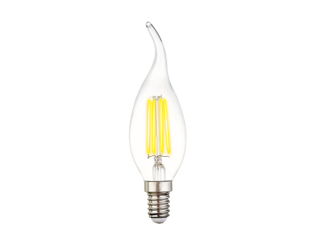 Светодиодная лампа Filament LED C37L-F 6W E14 3000K (60W) Ambrella Light