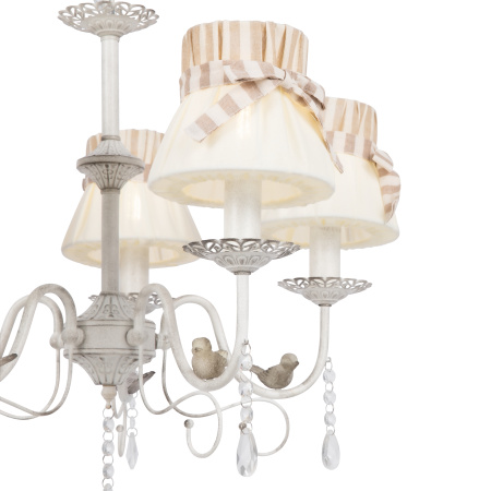 Люстра 5*E14 40Вт Белый с Золотом IP20 Fable FR5122PL-05WG Freya