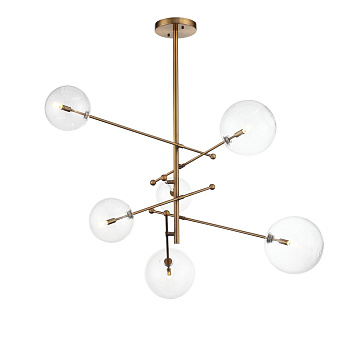 Светильник подвесной Латунь/Прозрачный G9 6*5Вт SL1205.303.06 ST LUCE