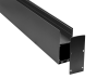 Donel Накладной/подвесной алюминиевый профиль, 32,2х71,5х3000. Цвет: Черный матовый, RAL9005