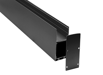 Donel Накладной/подвесной алюминиевый профиль, 32,2х71,5х3000. Цвет: Черный матовый, RAL9005