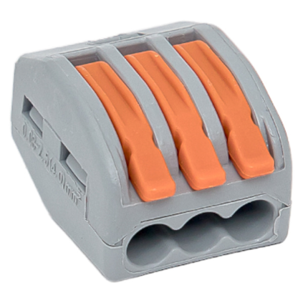 Клемма СМК 222-413 с рычагом 3 отверстия блистер PROxima EKF