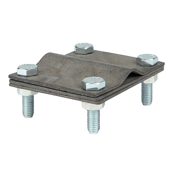 Зажим заземлитель 20 - полоса 50 (пластина 70*80мм) Cu PROxima EKF