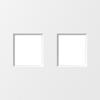 Donel A07 матовый белый накладка 2-я для розеток RJ45,TV,SAT, серия DB