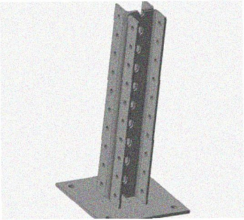 Стойка напольная (потолочная) сдвоенная СНПС2640 УТ1,5,горячее цинкование, S2,5