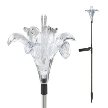 Садовый светильник на солнечной батарее Special RGB IP44 серебряный Uniel Садовый светильник на солнечной батарее Special RGB IP44 серебряный Uniel