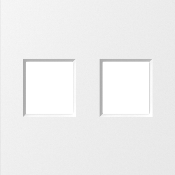 Donel A07 матовый белый накладка 2-я для розеток RJ45,TV,SAT, серия DB