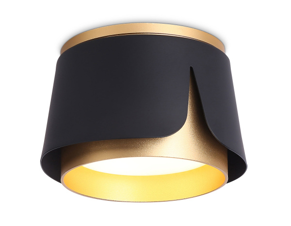 Накладной светильник со сменной лампой TN71222 BK/GD черный/золото GX53 D100*66 Ambrella Light