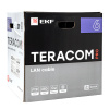 Кабель витая пара TERACOM PRO Cat,6 F/UTP 4 пары solid 23AWG оболочка LSZH нг(А)-HF цвет серый (упак, 305м) EKF