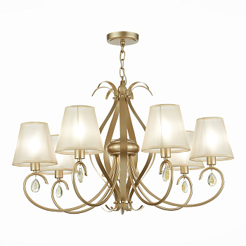 Люстра подвесная Шампань/Шампань E14 7*40Вт SLE111403-07 EVOLUCE