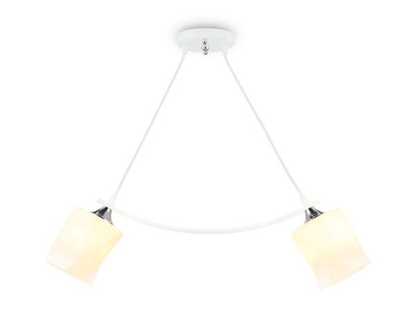 Светильник подвесной TR303154/2 WH/CH/FR белый/хром/белый матовый E27/2 max 40W 640*115*410 Ambrella Light
