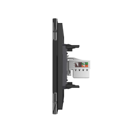 Розетка КОМП RJ-45 Черная Livolo