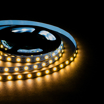 LSE-288 Светодиодная лента 12В, 9,6Вт/м, 1200 лм/м, 3000К, smd5630, 60д/м, IP20, ширина подложки 10мм, 5м, т/б OGM