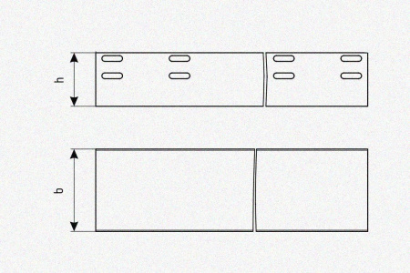 Лоток глухой ЛМГ 400х100х3000 УТ1,5, горячее цинкование S1,5