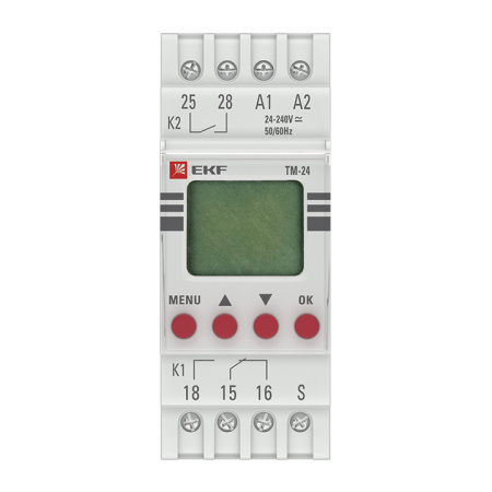 Реле времени многофункциональное с дисплеем ТМ-24 EKF