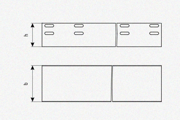 Лоток глухой ЛМГ 400х100х3000 УТ1,5, горячее цинкование S1,5