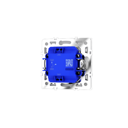 Выключатель встраиваемый Voltum S70 одноклавишный с подсветкой 10А, (белый глянцевый)
