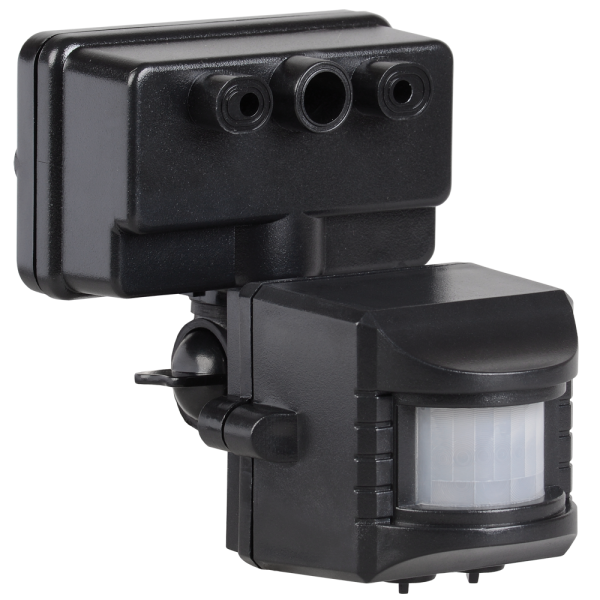 Датчик движения ДД-019 1100Вт 120град 12м IP44 черный IEK