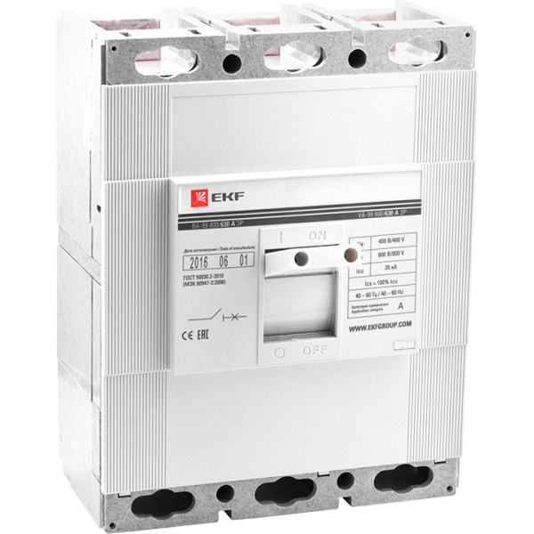 Выключатель автоматический ВА-99 800/ 500А 3П 35кА EKF PROxima