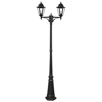 Светильник садово-парковый Feron 6214/PL6214 столб 2*100W E27 230V, черный Светильник садово-парковый Feron 6214/PL6214 столб 2*100W E27 230V, черный