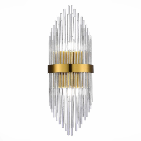 Бра Золотистый/Золотистый, Прозрачный E14 2*40Вт SL1178.201.02 ST LUCE